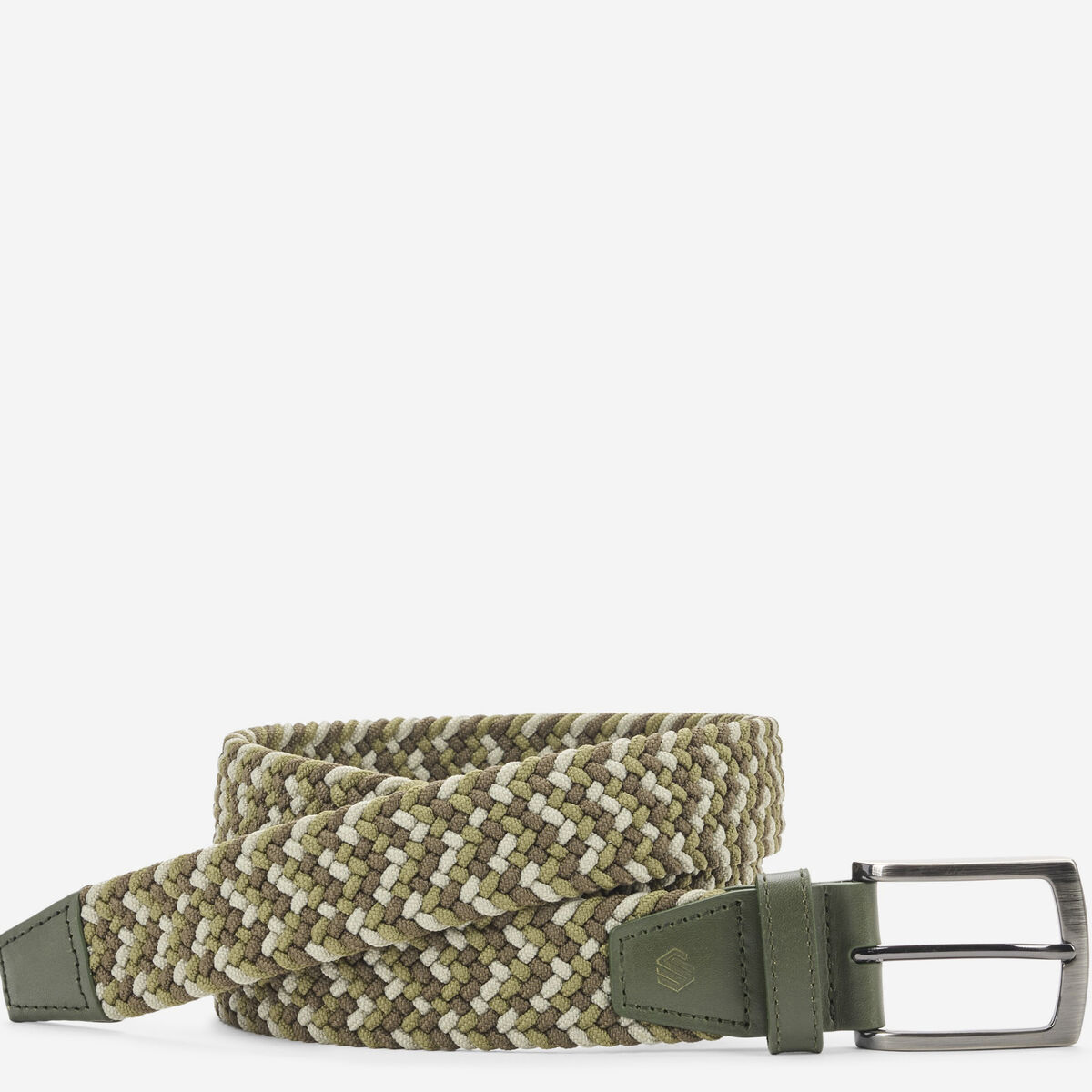 Woven Stretch-Knit Belt image number null