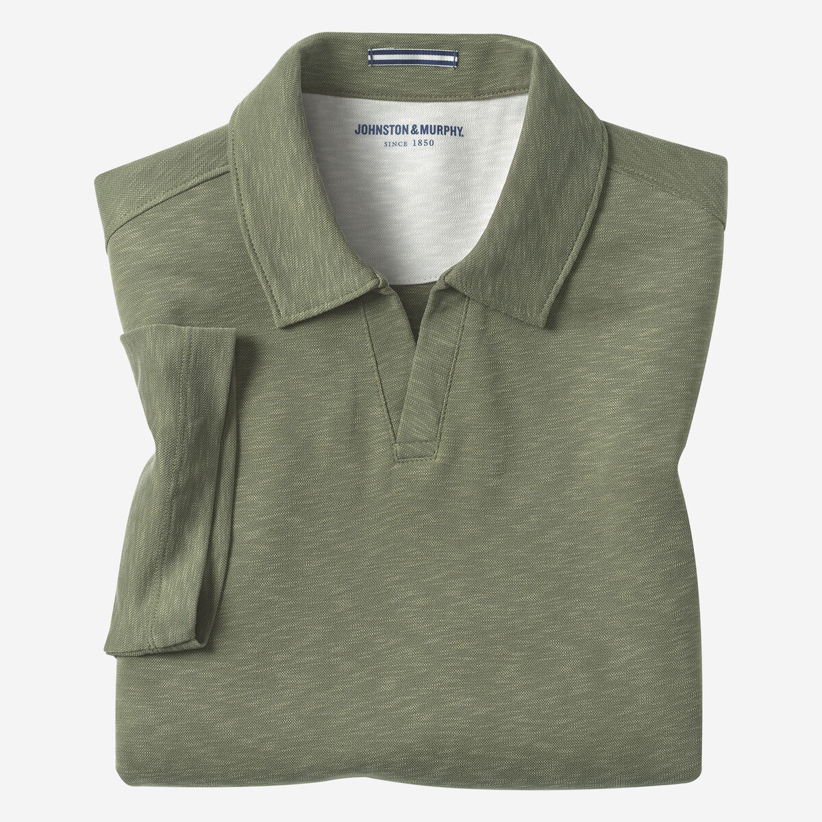 Vintage Slub V-Neck Polo image number null