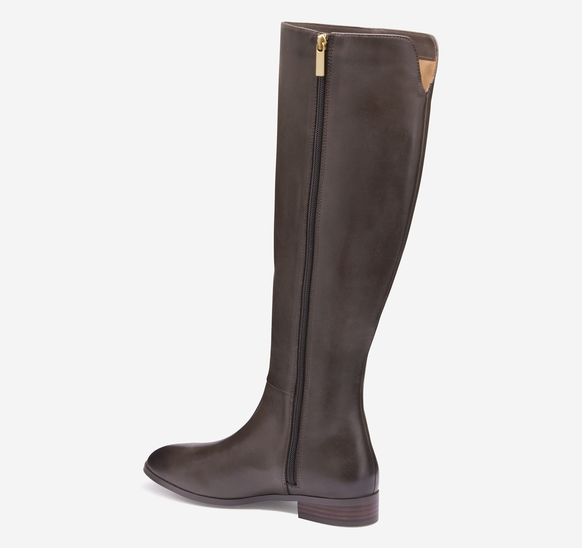 Women's Tinsley Riding Boot in Dark Brown Calfskin | Johnston & Murphy