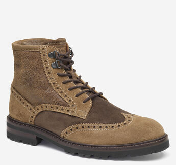 Britton Shearling Wingtip Boot