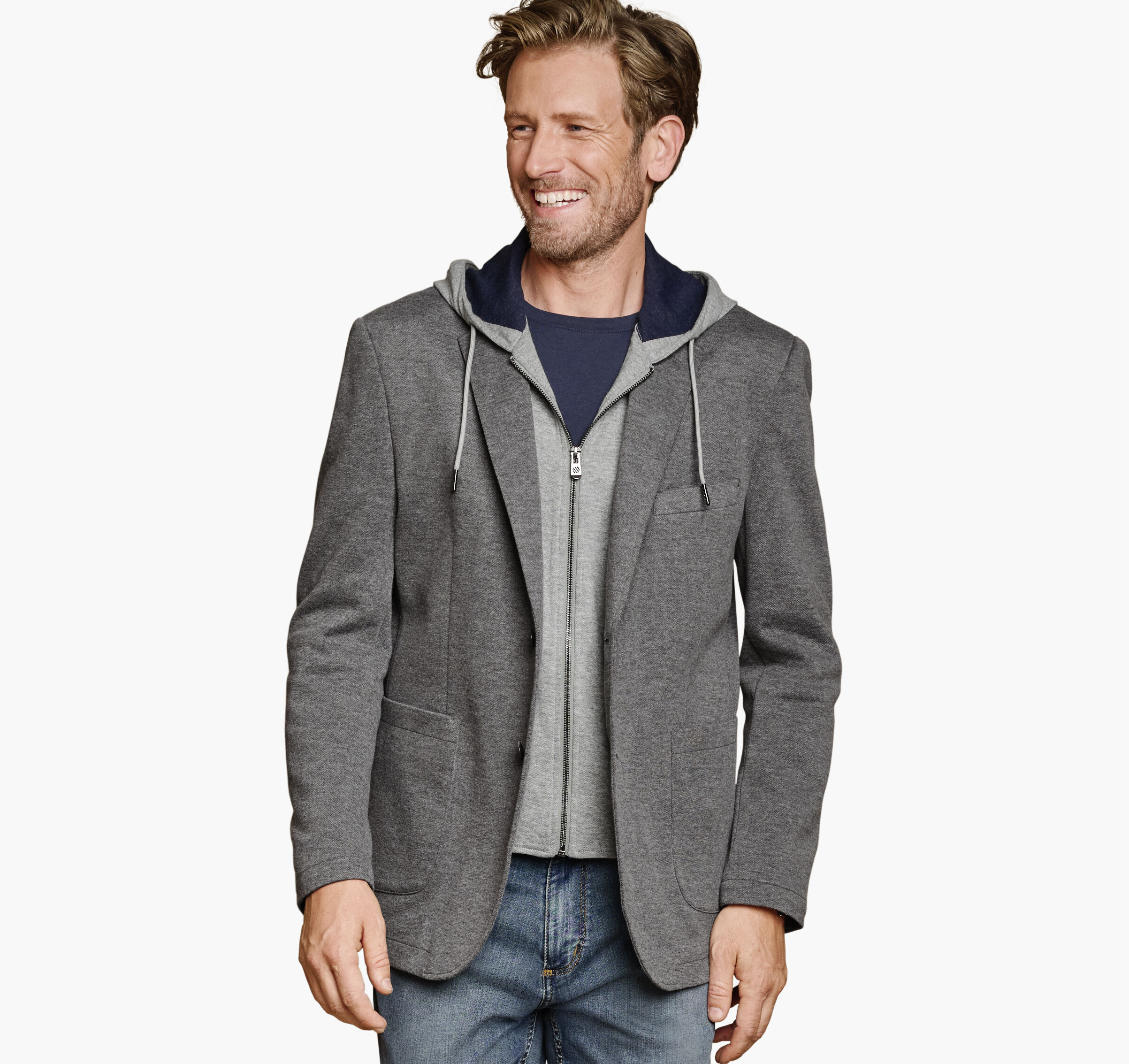 Men's XC Flex® Knit Blazer with Removable Hooded Bib | Johnston