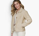 Eyelash Button-Front Jacket image number null