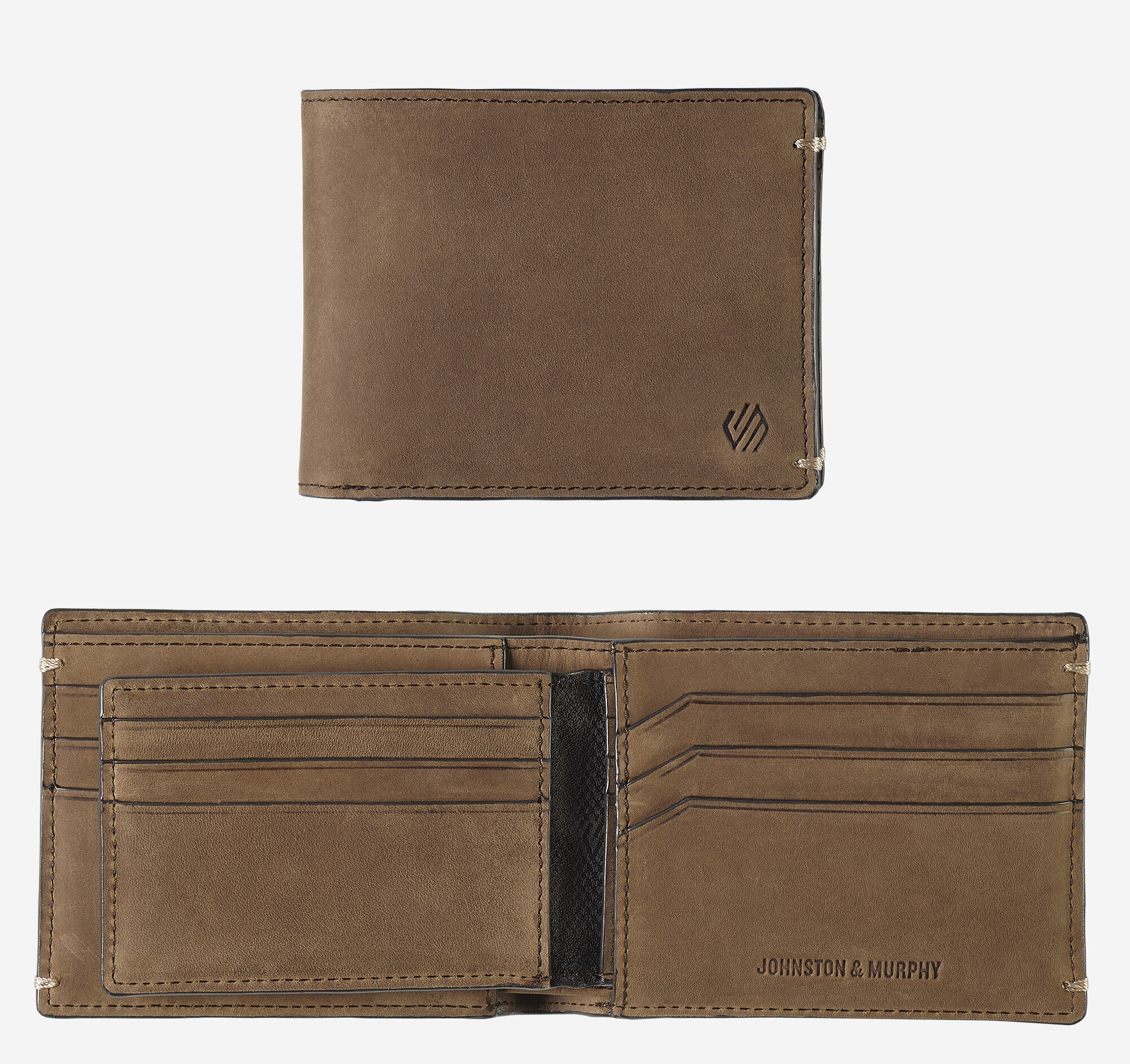 Men's Jackson 2-in-1 Billfold Wallet in Tan Oiled | Johnston & Murphy