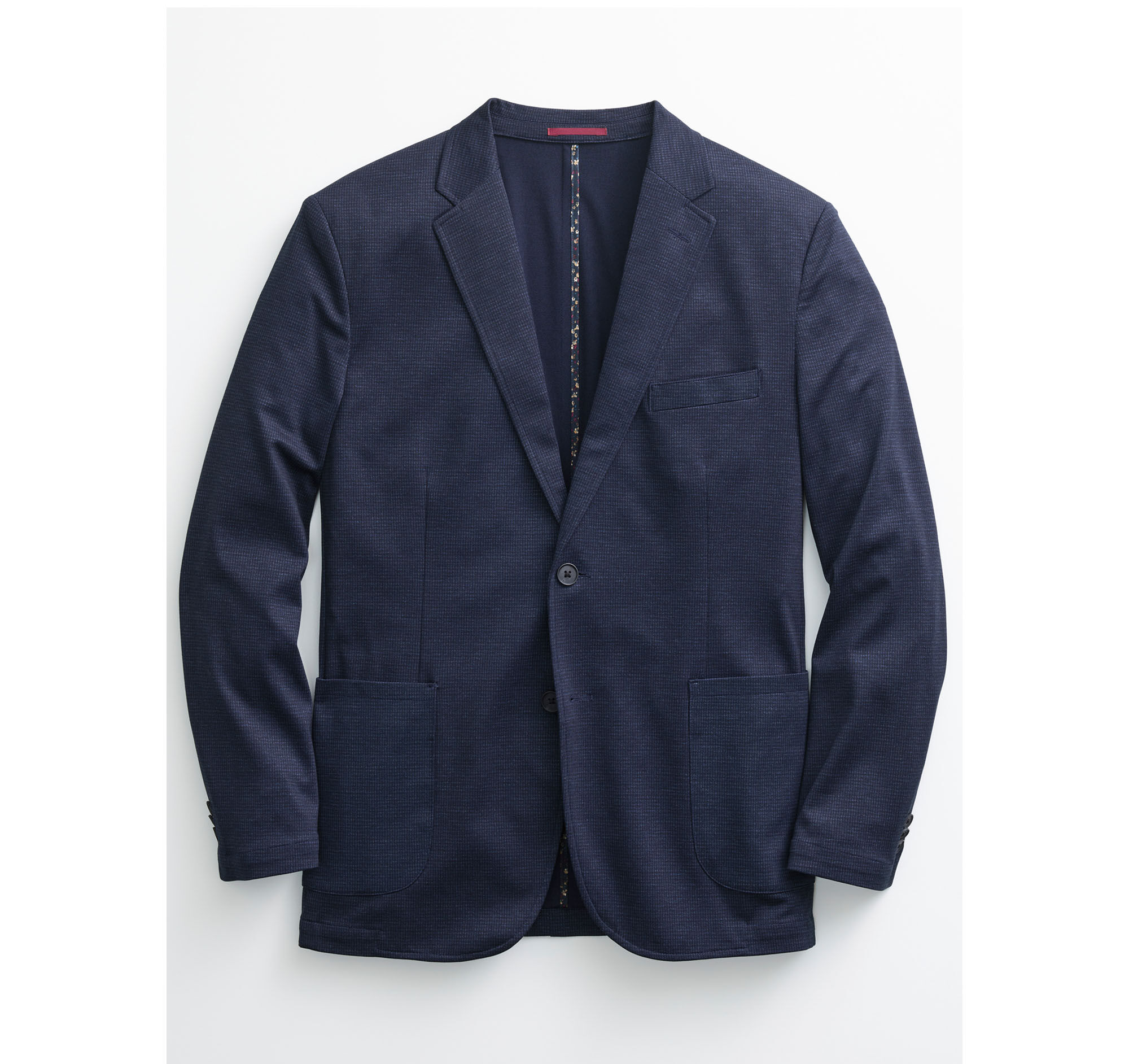 Men's XC Flex® Pinnacle Knit Blazer in Navy Micro Houndstooth