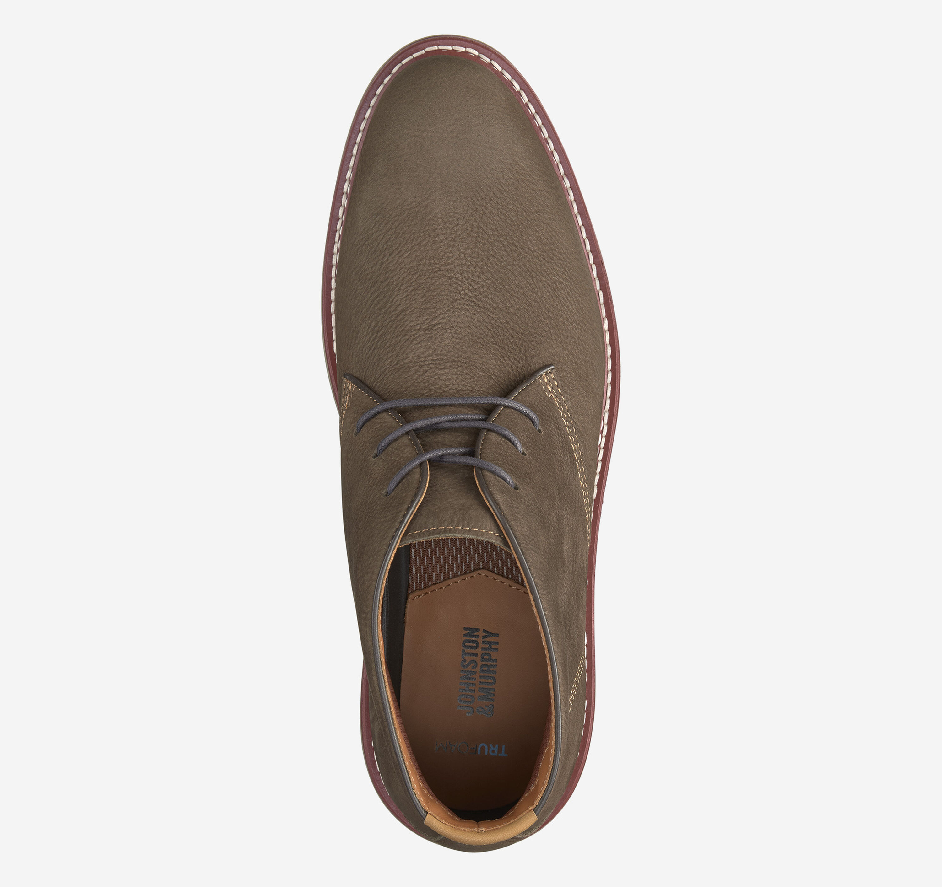 Johnston & Murphy Brown Two-Tone Suede and Leather Chukka Boots Johnston & Murphy Men main image 3