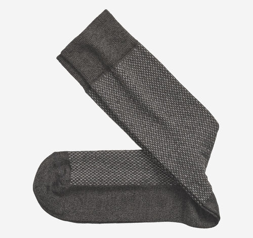 Pindot Socks - Charcoal