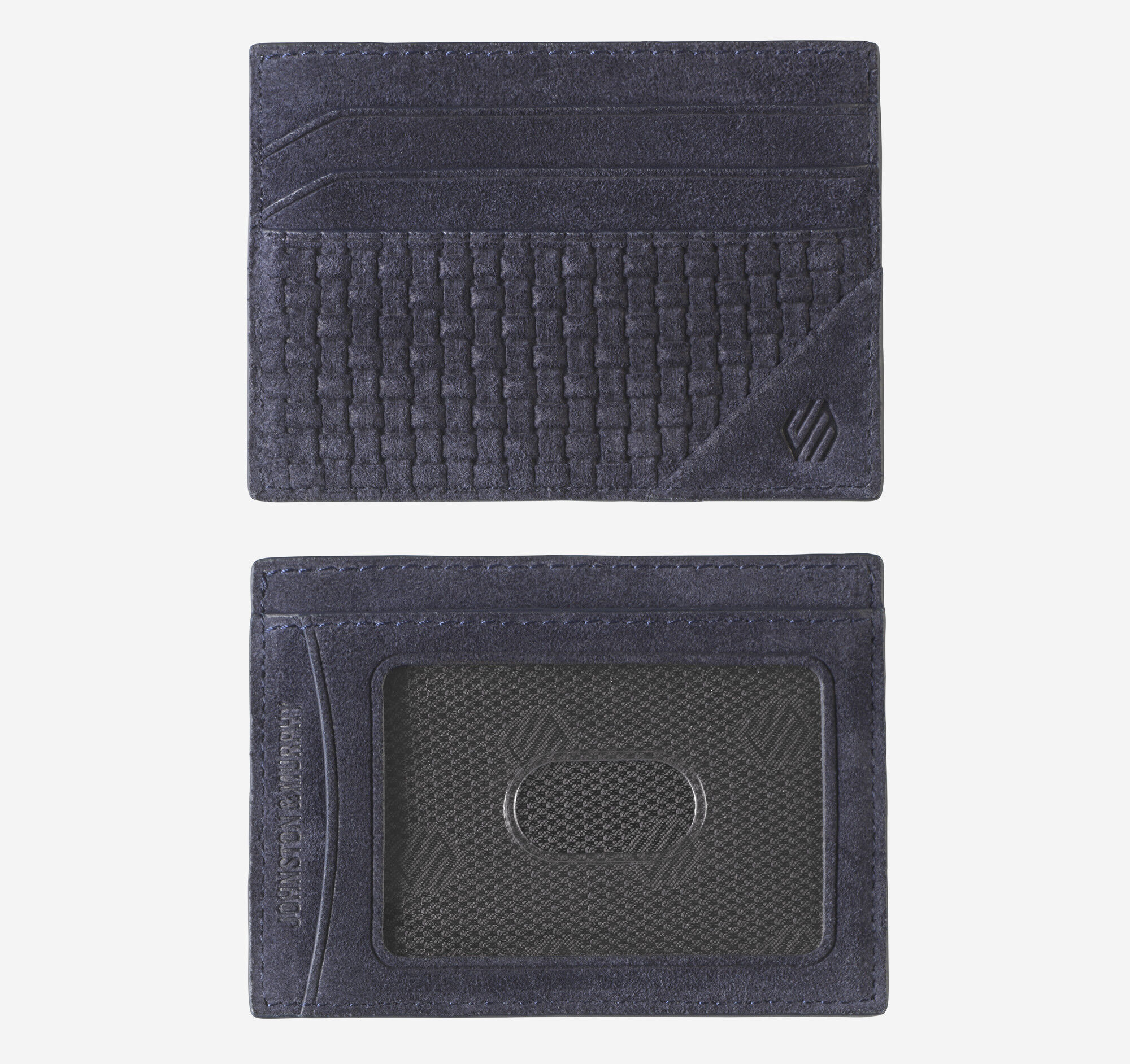 Suede Basketweave Weekender Wallet