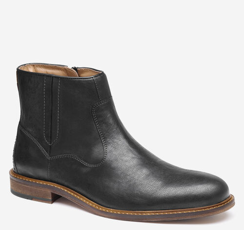 Ripley Inside-Zip Boot - Black Bomber Leather