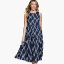 Ikat-Print Maxi Dress image number null