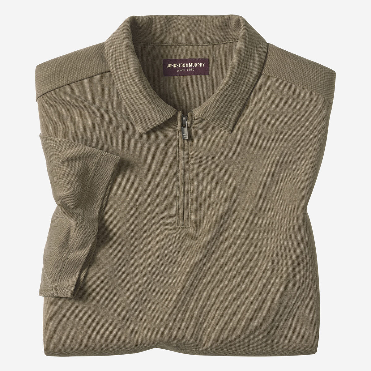 Vintage Birdseye Zip Polo image number null