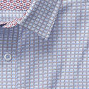 Pindot Grid Print Shirt image number null