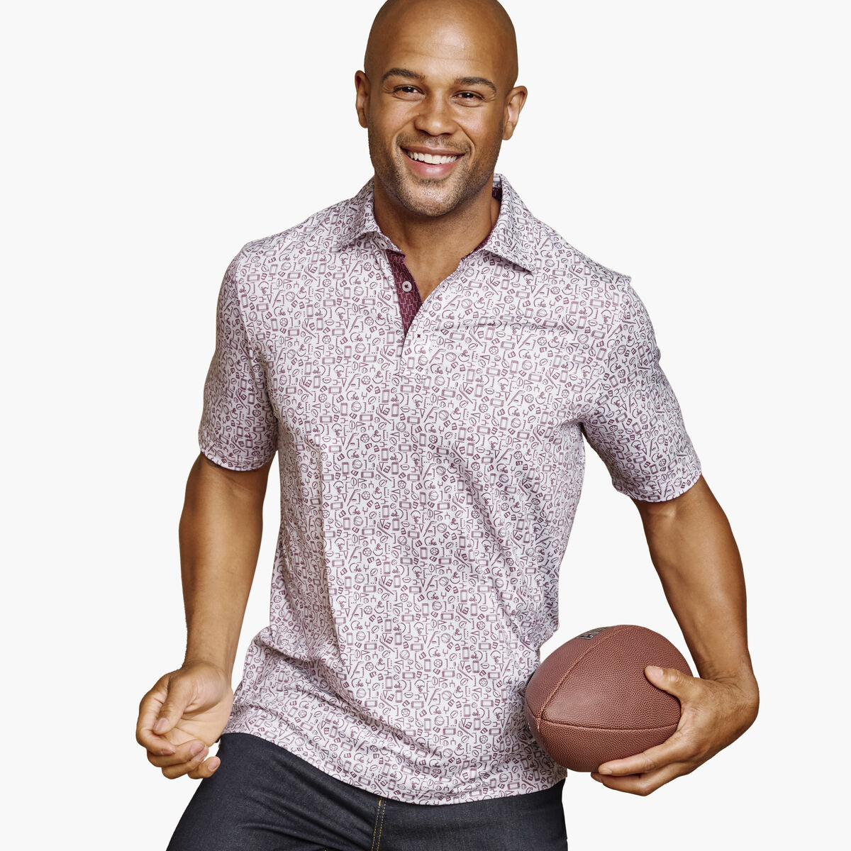 Game Day XC4® Multi-Sport Print Polo image number null