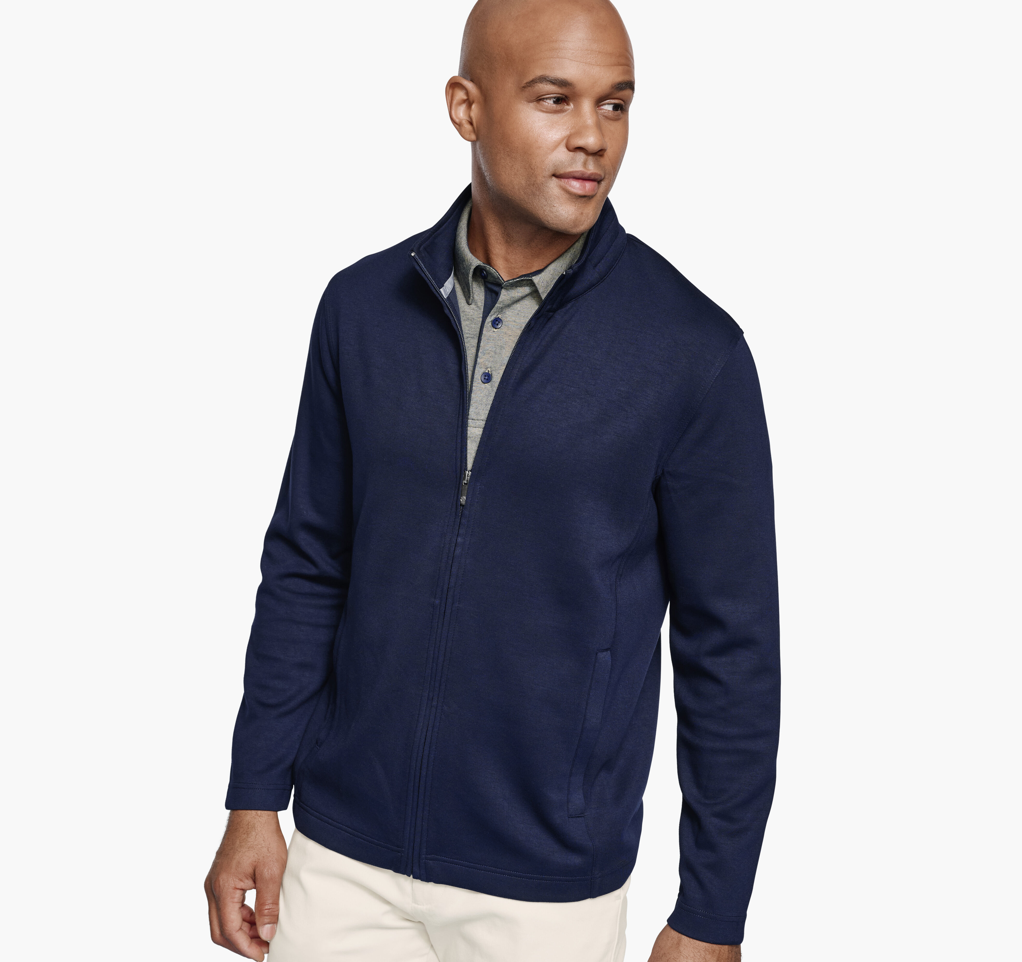 Men's Essential Full Zip | Johnston & Murphy