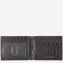 Croc-Embossed Leather Billfold Wallet image number null