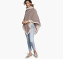 Reversible Faux-Fur Poncho image number null