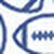 Game Day XC+&trade; Long-Sleeve Football Print Shirt - Navy