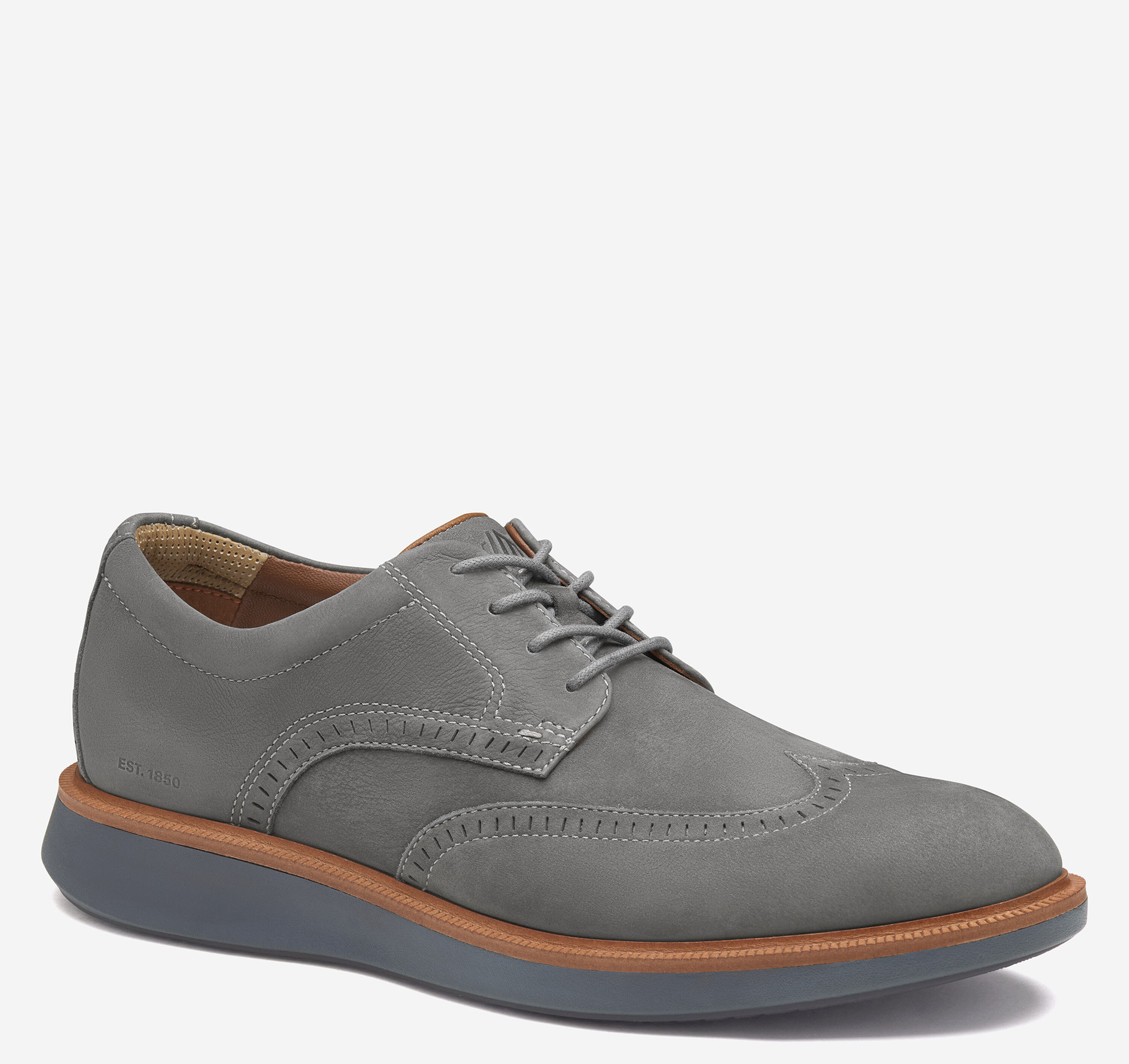 grey wingtip dress shoes Trudell Wingtip Lace Up