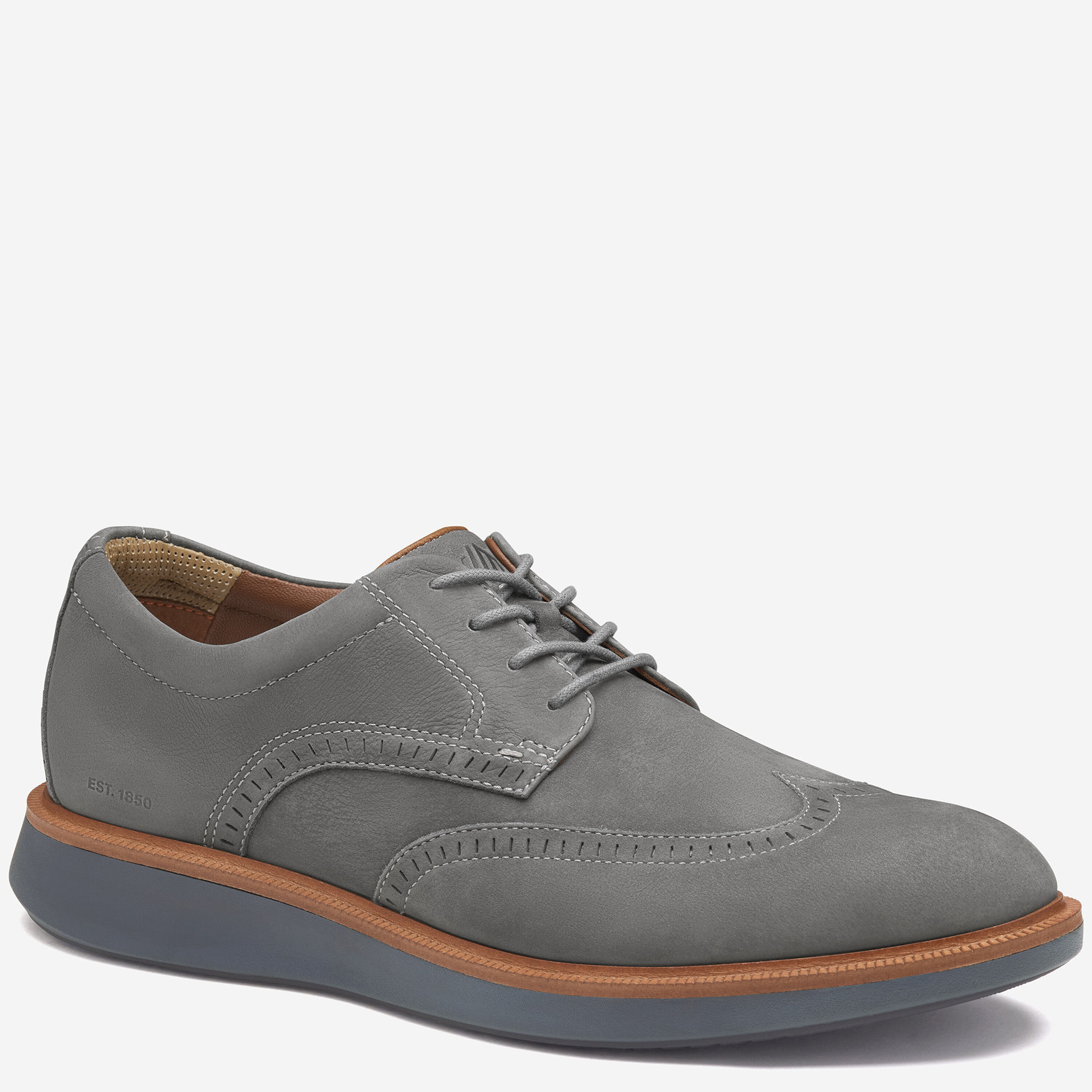 Johnston & Murphy Gray Wingtip Oxfords with Brogue Detailing Amazon.com | Johnston & Murphy Sullivan Wingtip Lace-Up  main image 3