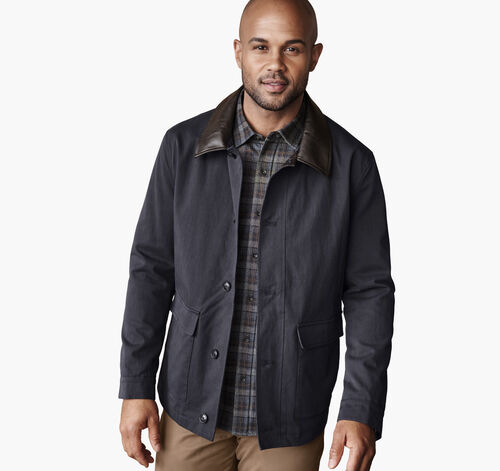 Heritage Jacket - Navy/Brown