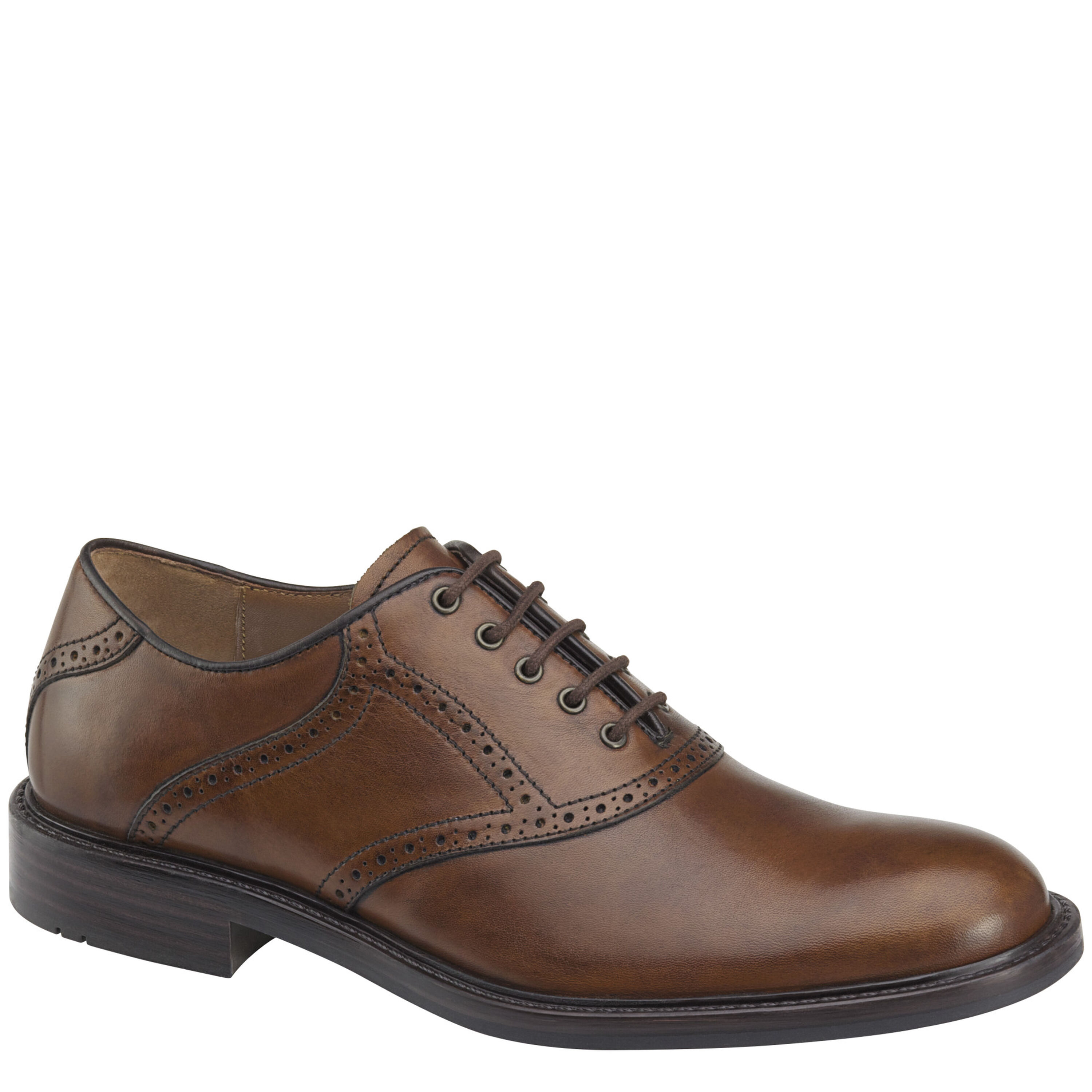 Johnston & Murphy J&M 1850 Darben‎ Brown Saddle Oxfords Suede/Leather Mens 13M Men main image 2