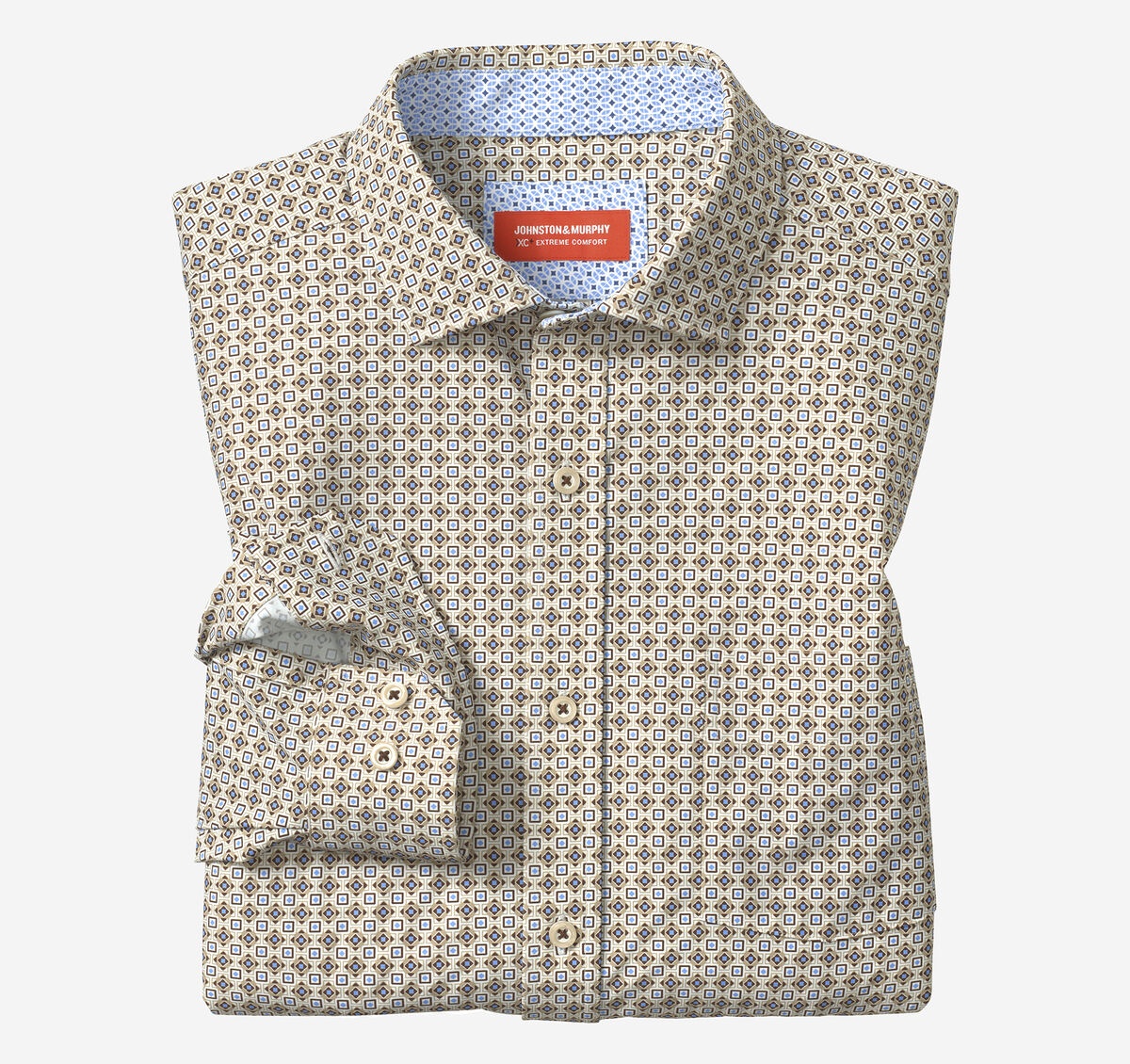 XC+&trade; Motion Long-Sleeve Print Knit Shirt image number null