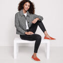 Raw-Edge Houndstooth Jacket image number null