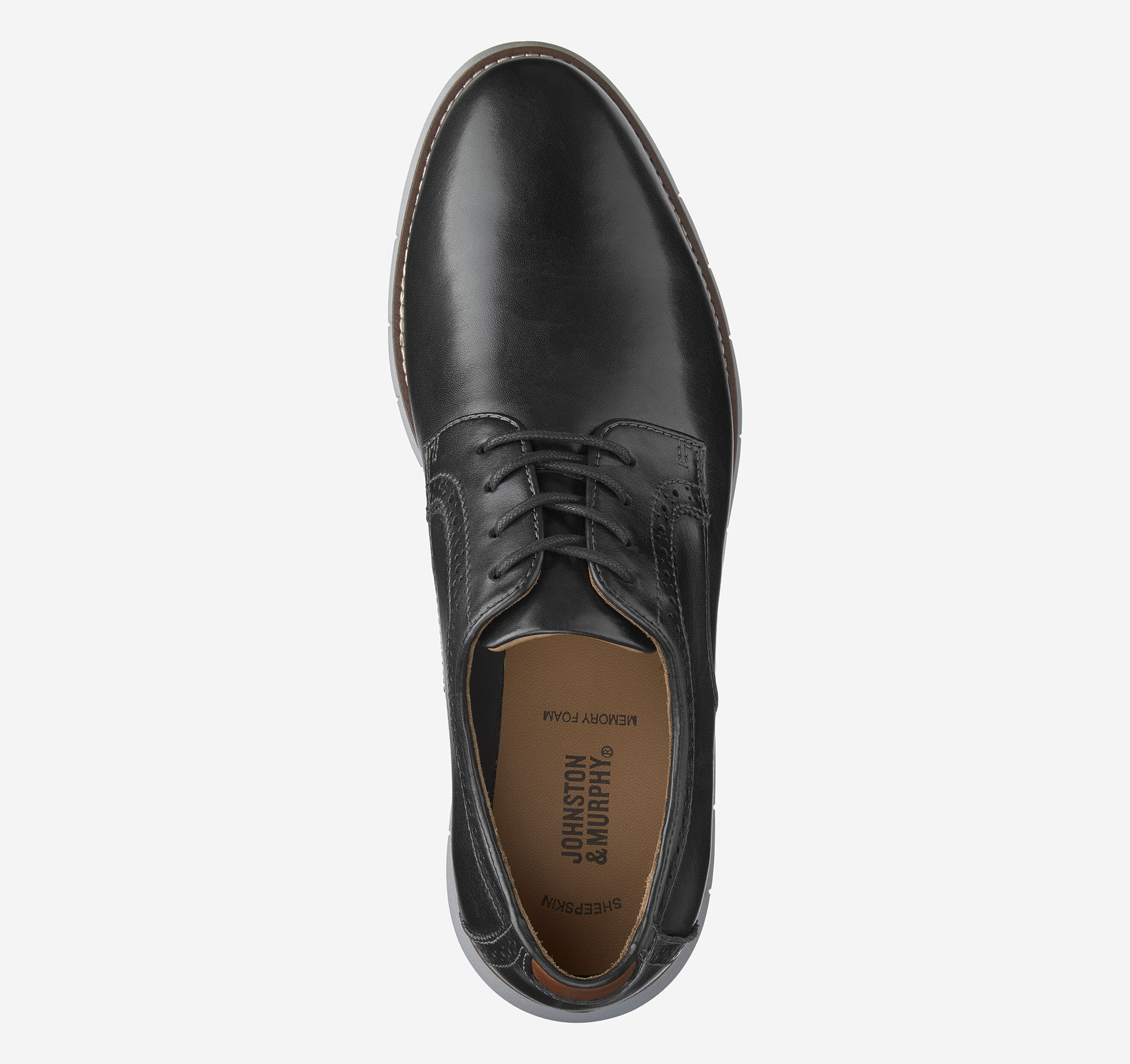 Johnston & Murphy 20-2830 Mens Holden Oxfords Shoes Sheepskin Suede 10.5 M Amazon.com | Johnston & Murphy Big Kid Holden Plain Toe Boys  main image 4