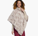 Reversible Faux-Fur Poncho image number null