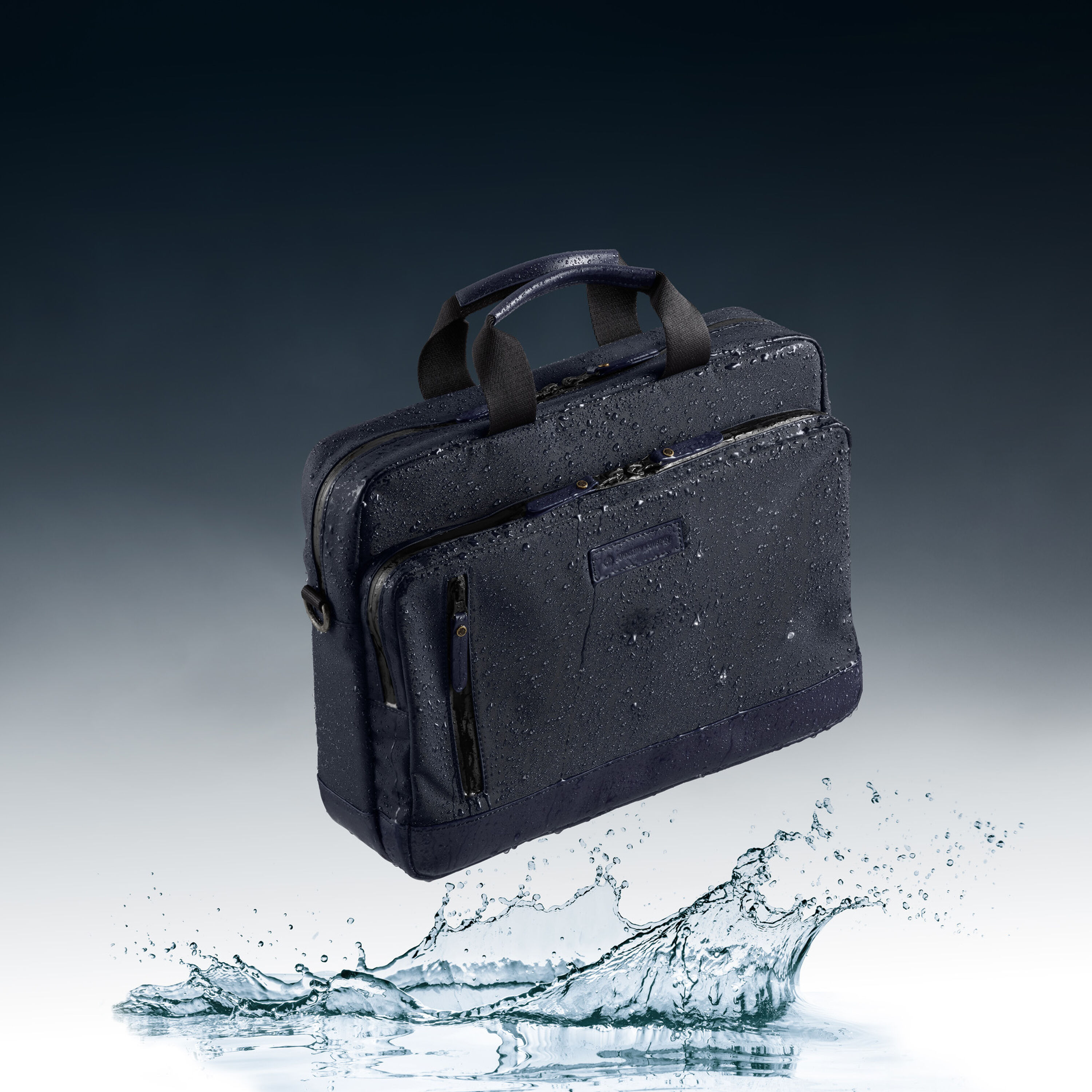 Glory Max Black Waterproof Messenger Bag – Men's Business Briefcase, 11 Inch