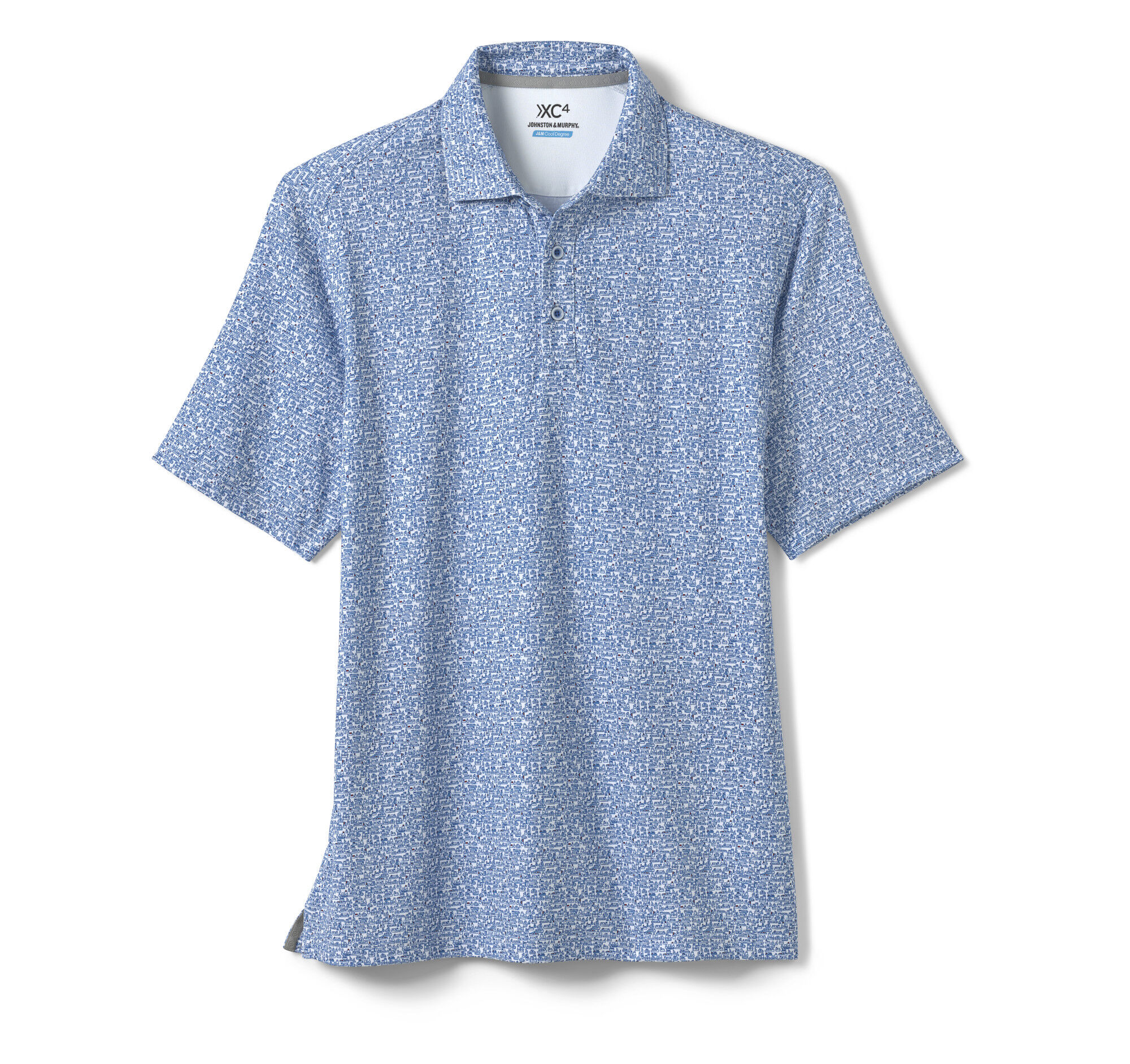 Men's XC4® Performance Print Polos + Cool Degree™ | Johnston & Murphy