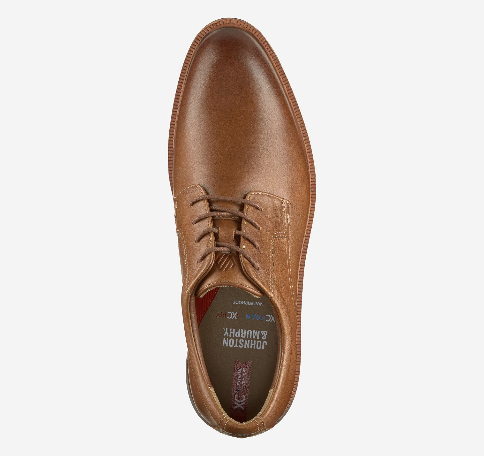 Men's XC+™ Parker Plain Toe in Tan Waterproof Full Grain Leather