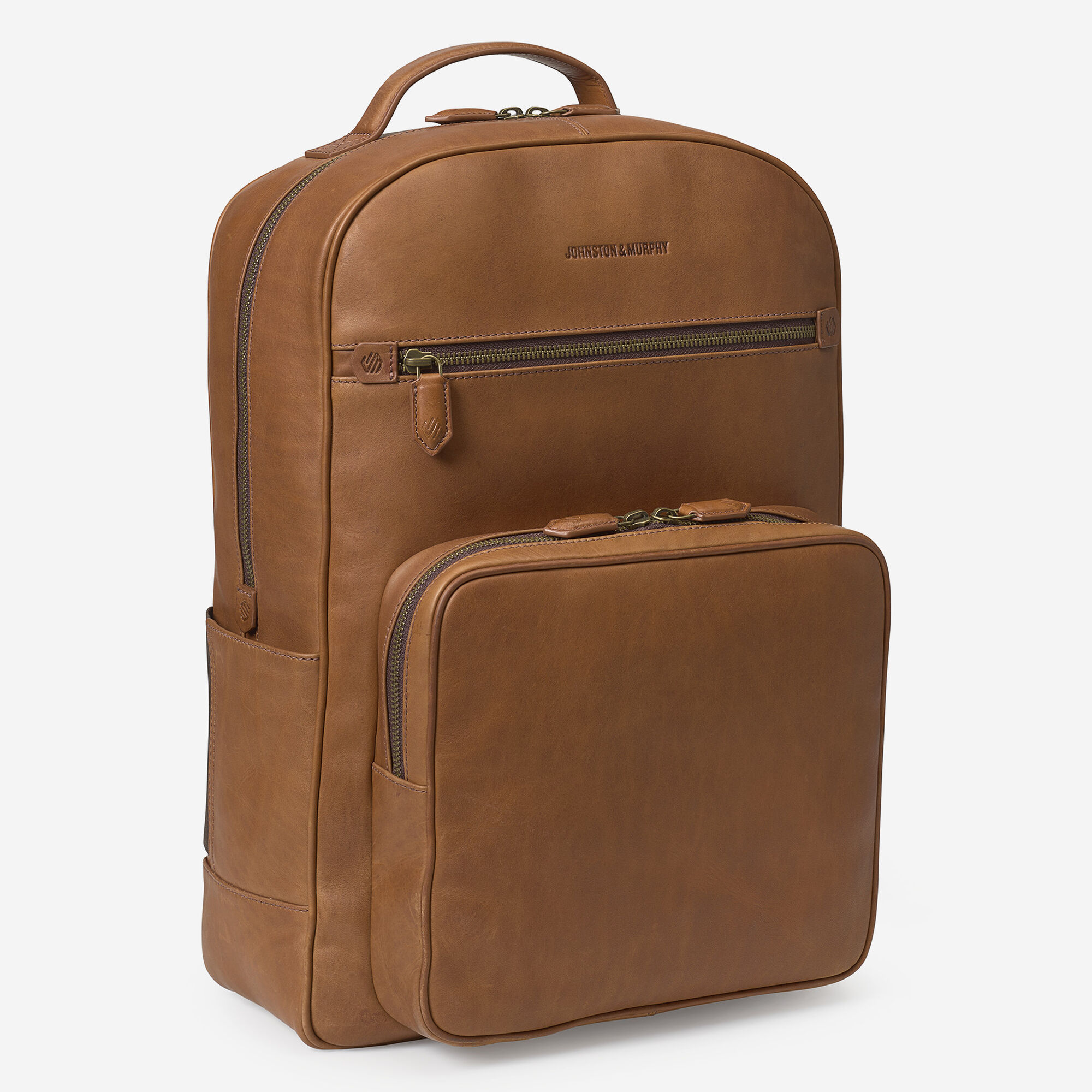 Men's Rhodes Backpack in Tan Full Grain Johnston Murphy