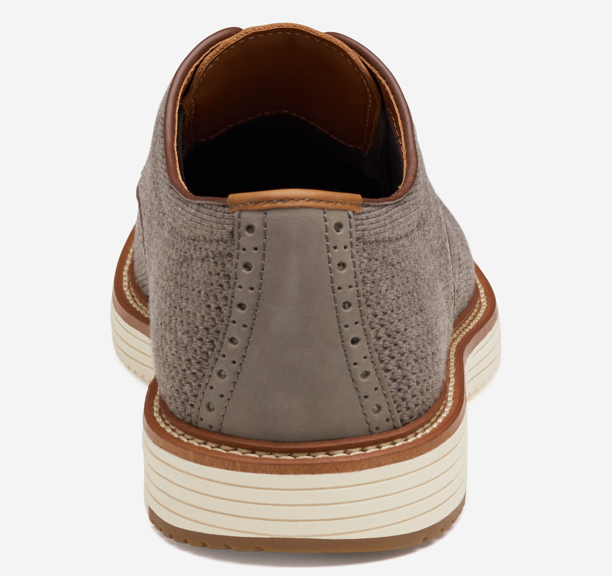 Men's Upton Knit Wingtip in Gray Knit | Johnston & Murphy