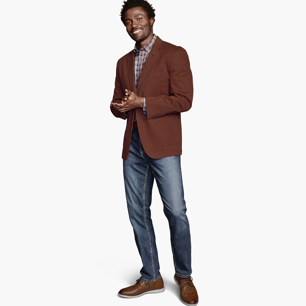 Washed Cotton Blazer image number null