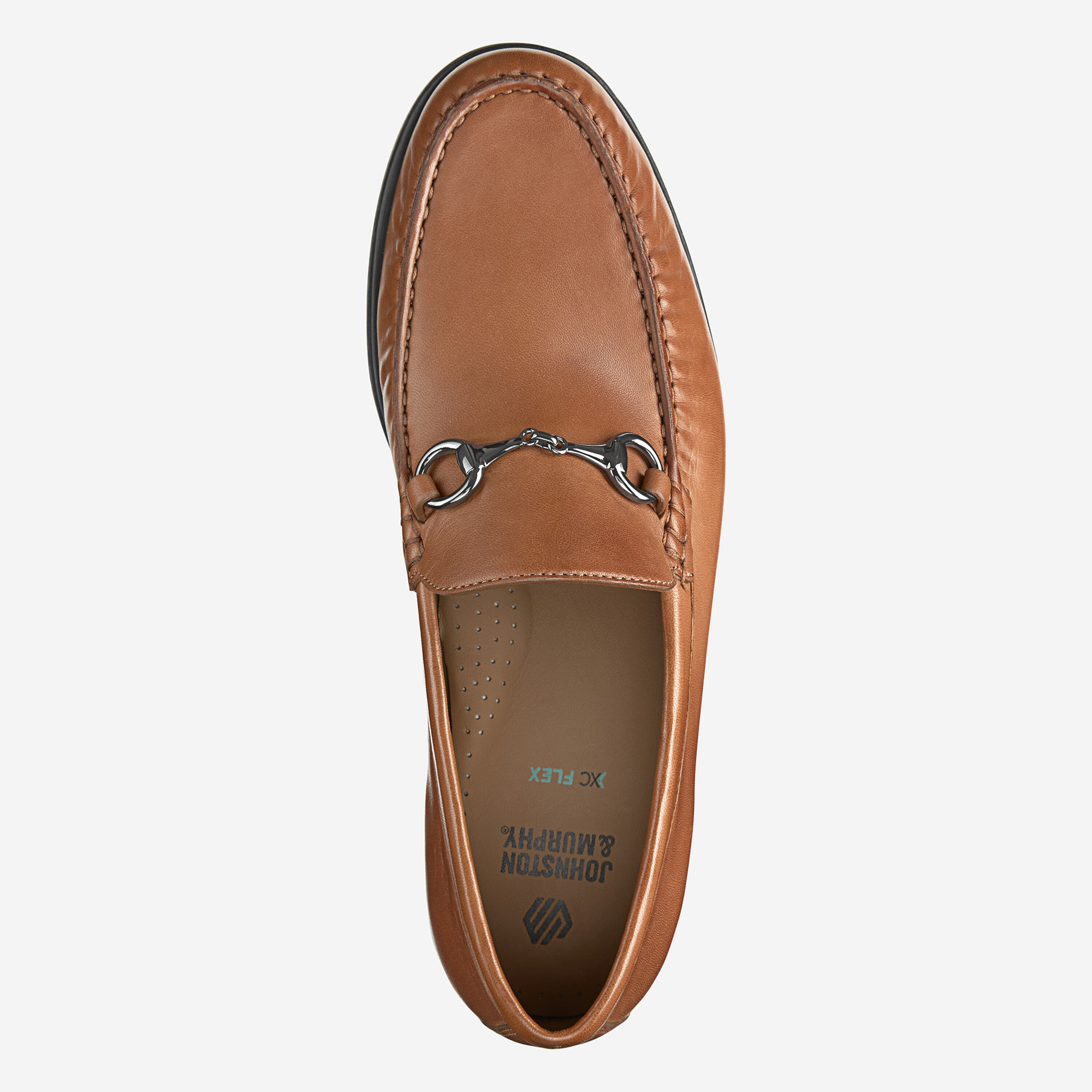 Johnston & Murphy Harrison Cognac Leather Loafers Johnston & Murphy Men main image 4
