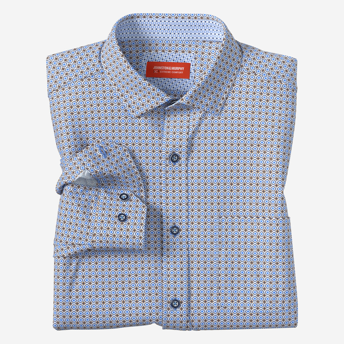 XC+&trade; Motion Long-Sleeve Print Knit Shirt image number null