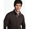 Knit Jacquard Quarter-Snap Pullover image number null