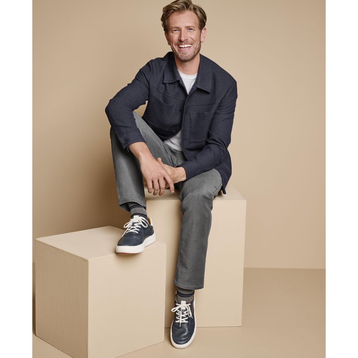 Patterned Shirt Jacket image number null