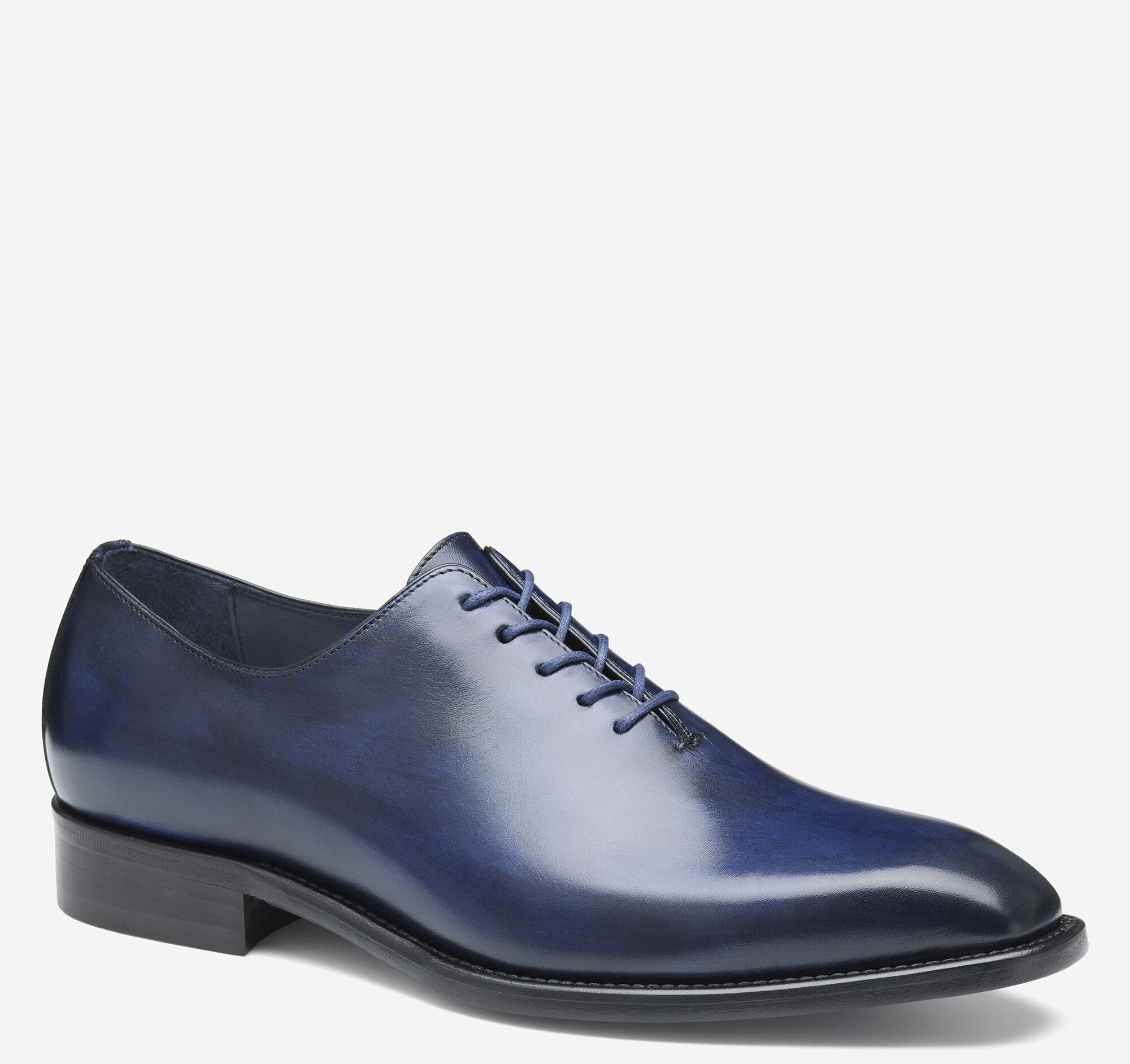 Men's Larson Plain Toe in Navy Italian Calfskin | Johnston & Murphy