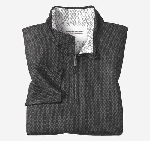 Game Day XC4&reg; Goal Post Print Quarter-Zip - Black