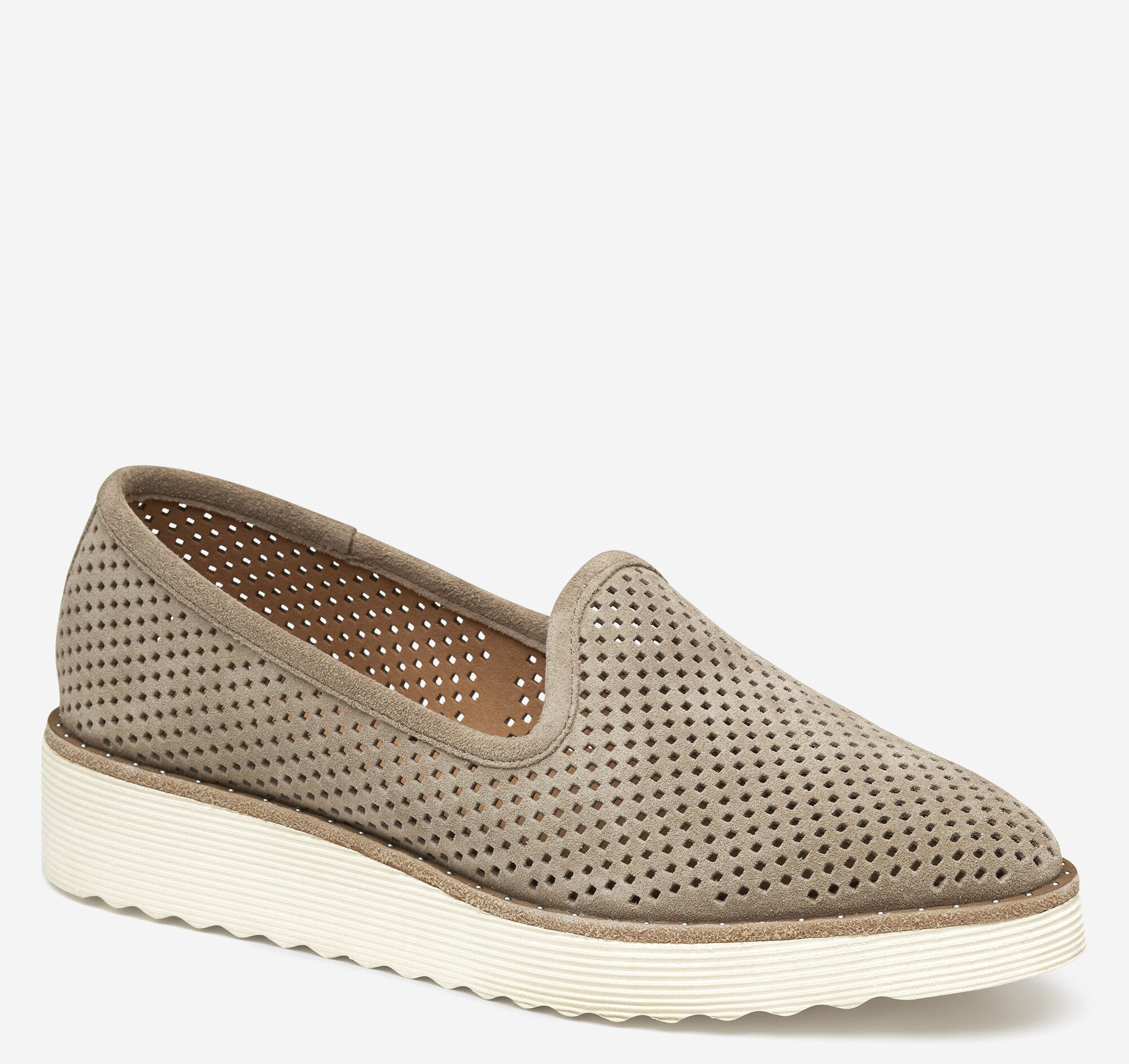 (取寄) ジョンストン&マーフィー レディース ミッツィ パーフェド ヴェニーシャン Johnston & Murphy women Mitzi Perfed Venetian Black Italian llic Suede Women's Mitzi Perfed Venetian | Johnston & Murphy