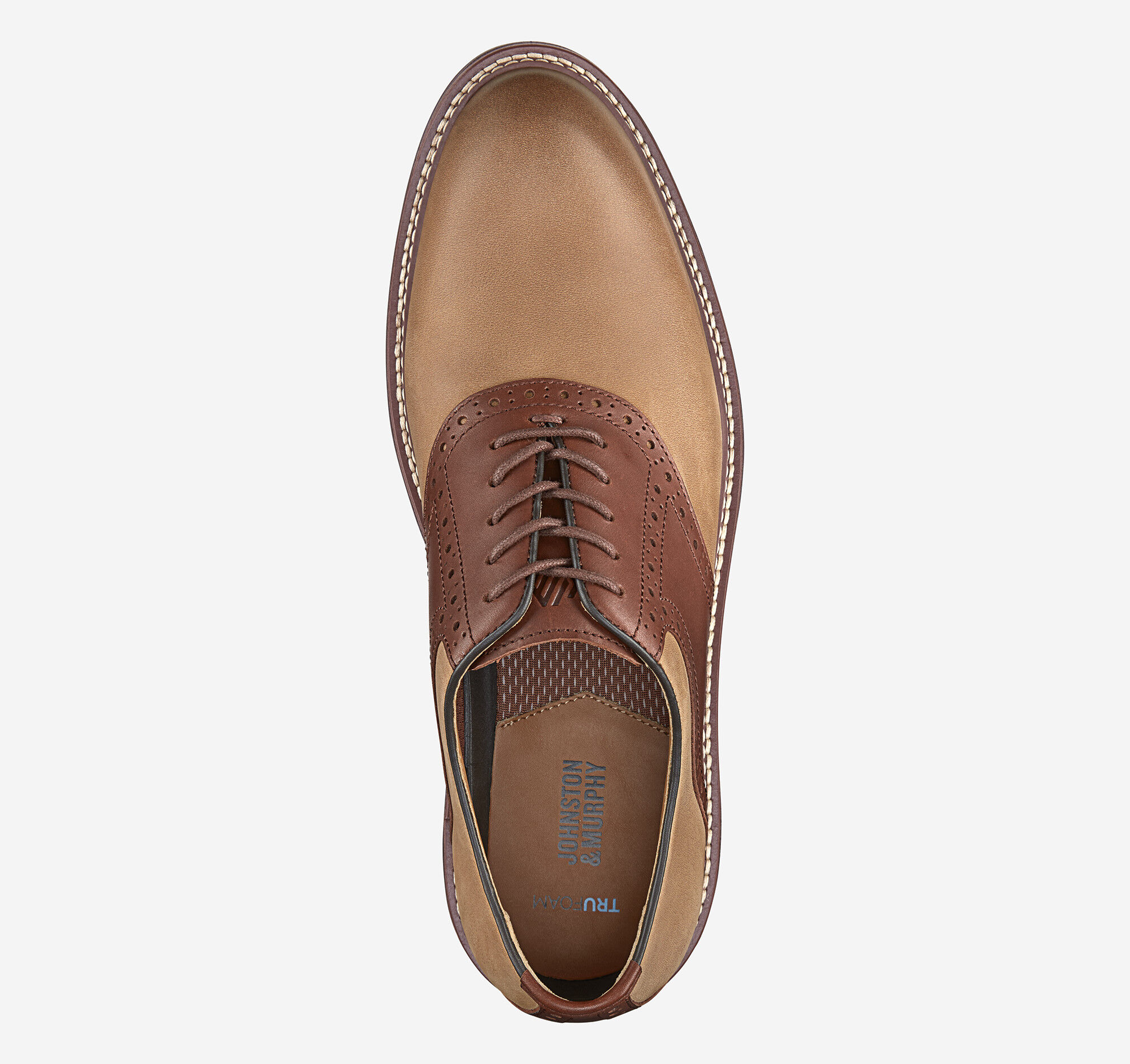 Men's Upton Saddle in Tan Oiled/Tan Full Grain Leather | Johnston