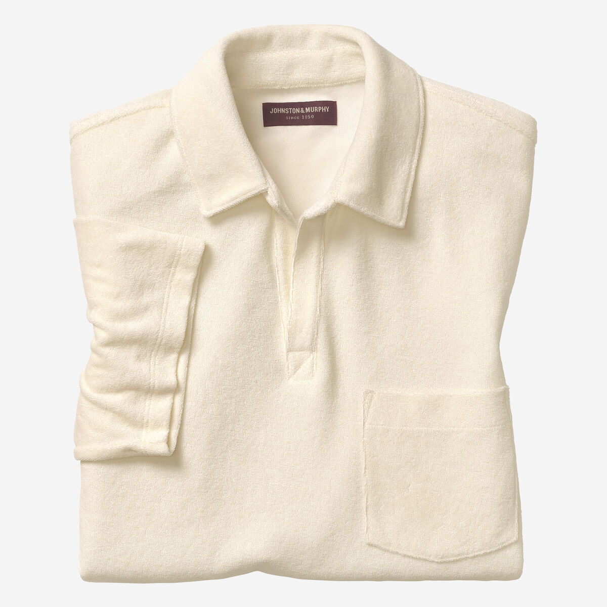 Terry Open Collar Polo image number null