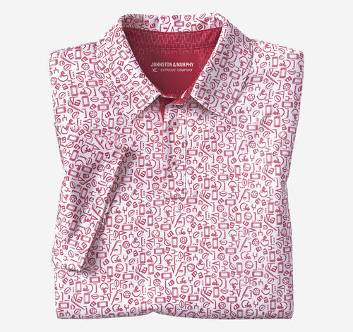 Game Day XC4&reg; Multi-Sport Print Polo - Red