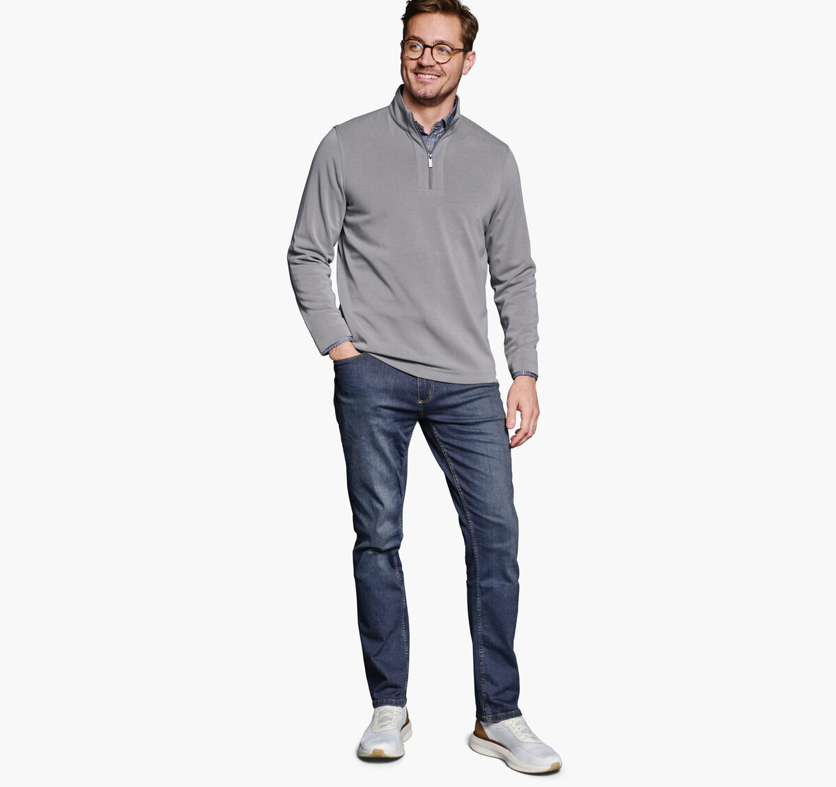 Vintage Washed Quarter-Zip image number null