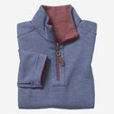 Boys Reversible Solid Quarter Zip image number null