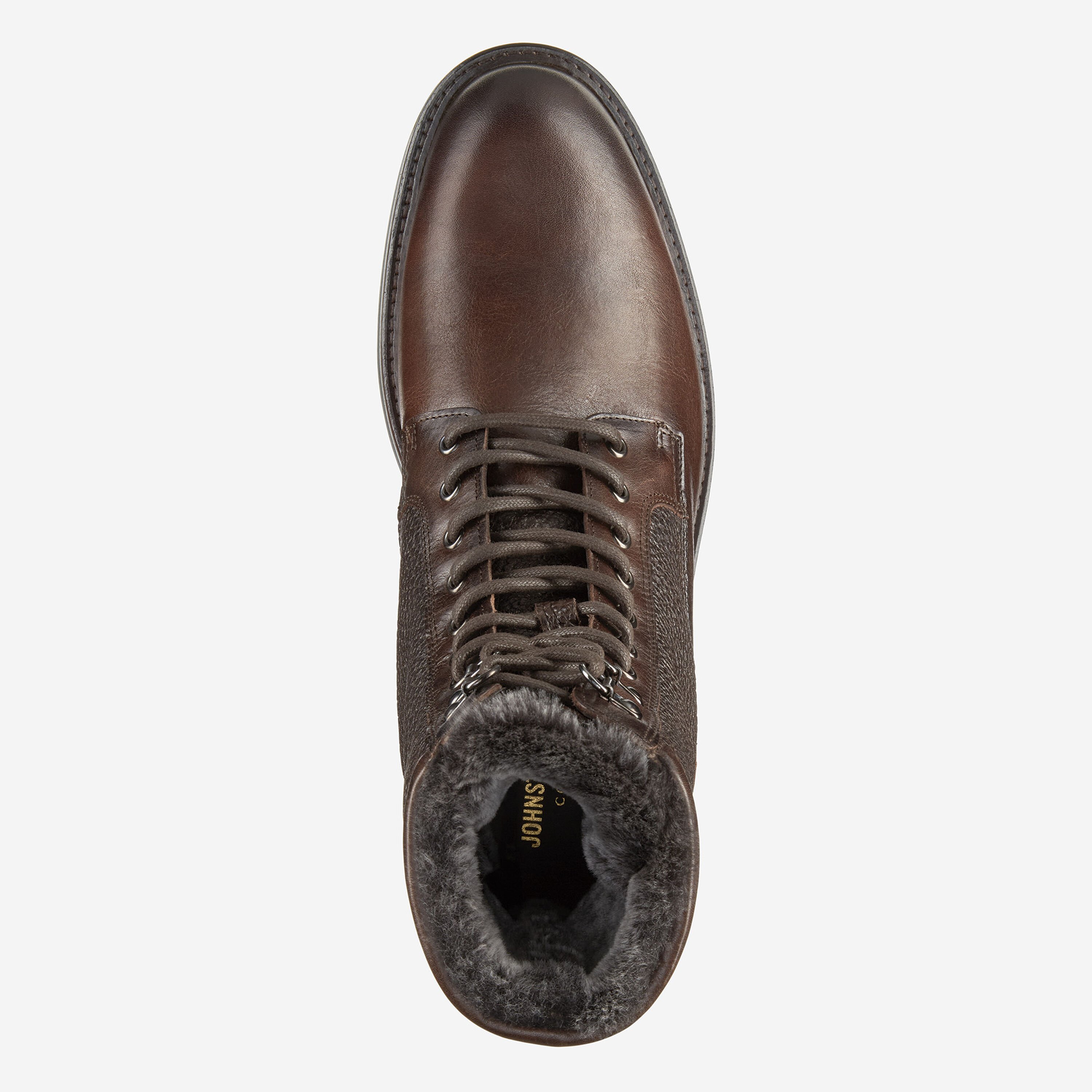 Johnston & Murphy 20-8666 Mens  Leather Sheepskin Wingtip Shoes 13M Classic Johnston & Murphy Elliston Wingtip - FREE Shipping & FREE  main image 2