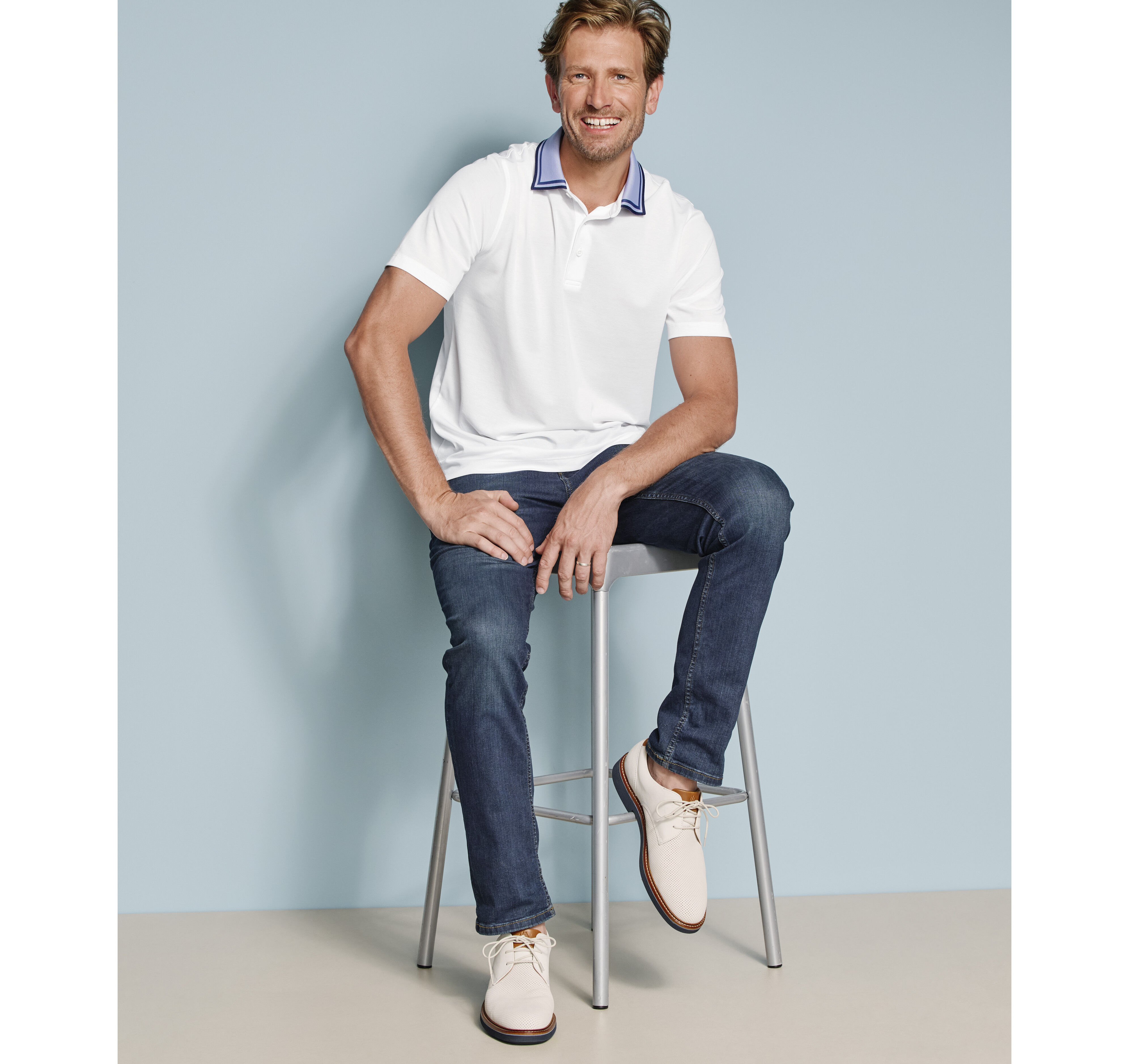 Tipped-Collar Polo