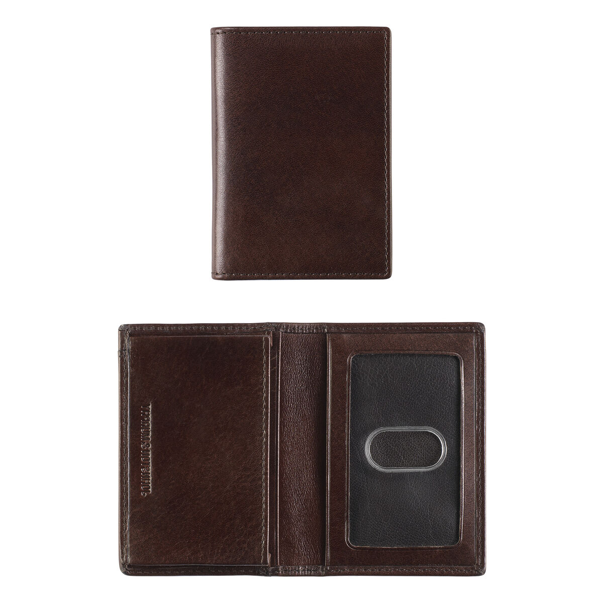 Italian Leather Bifold Card Case image number null