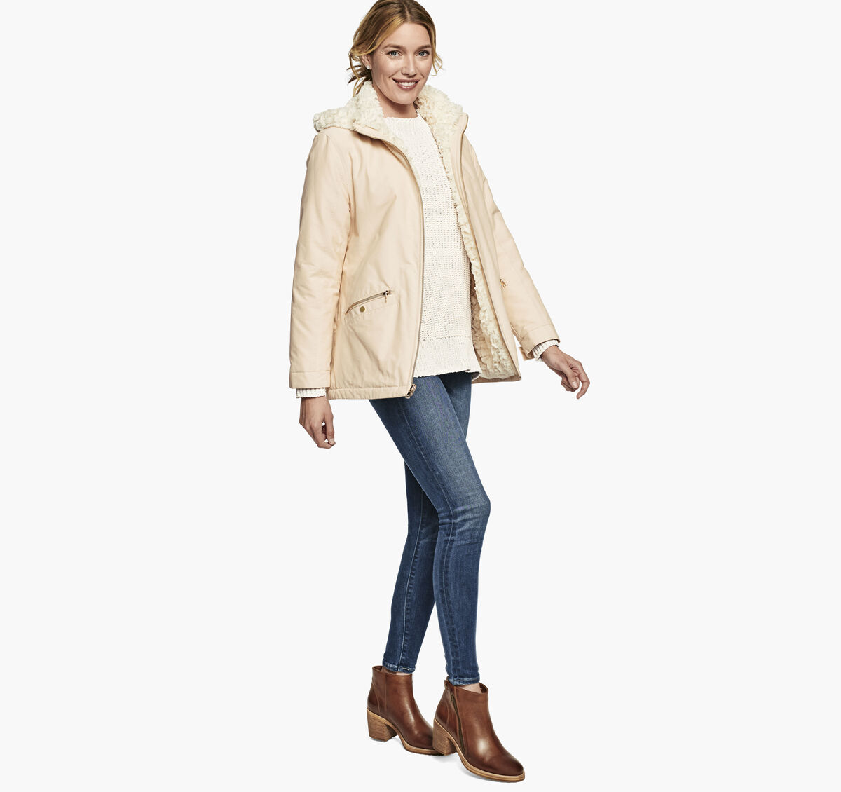 Reversible Faux-Fur Jacket image number null